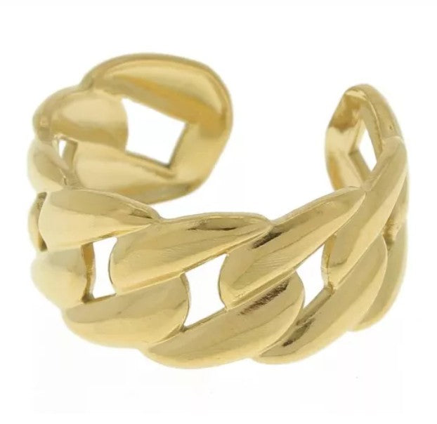Anillo eslabón bordado