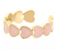 Anillo corazón rosa