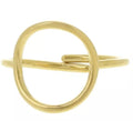 Anillo círculo calado