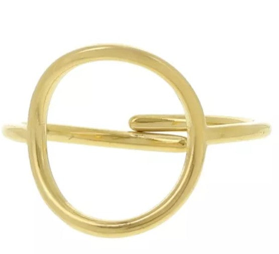 Anillo círculo calado