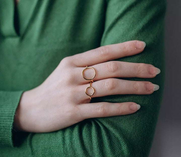 Anillo círculo pequeño