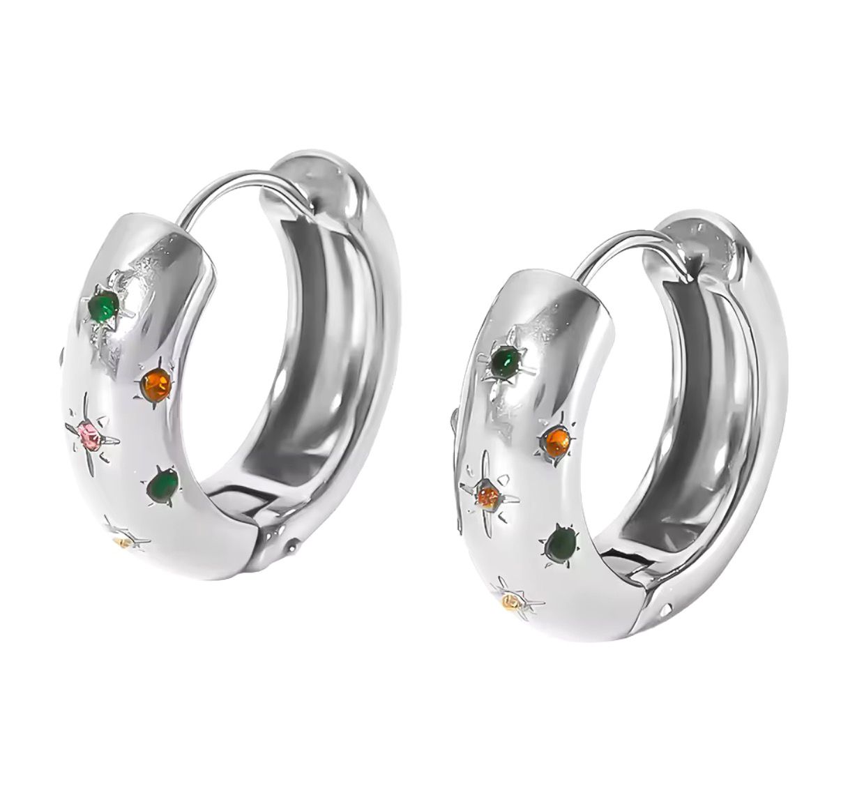 Pendientes Mamá Plateado
