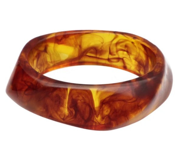 Pulsera mármol ámbar